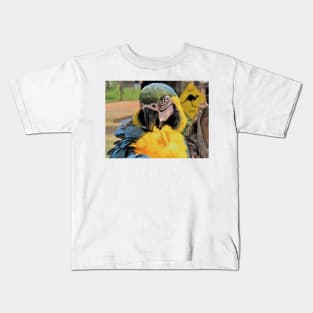 Beautiful Ara Parrot Photo Kids T-Shirt